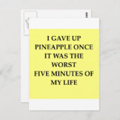PINEAPPLE.jpg Postkarte (Vorne/Hinten)