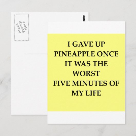 PINEAPPLE.jpg Postkarte (Vorne/Hinten)