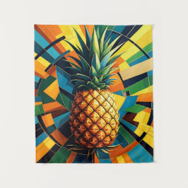 Pineapple Kaleidoscope - Pineapple Empire Design Wandteppich
