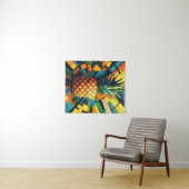 Pineapple Kaleidoscope - Pineapple Empire Design Wandteppich (Beispiel (Horizontal))