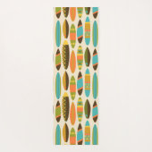 Pineapple Luau Hawaiian Hula Girl and Surfboards Yogamatte (Rückseite)