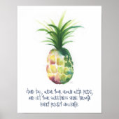 Pineapple Motivational Posters Custom Print Poster (Vorne)