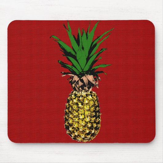 Pineapple Newsprint Image Mousepad (Vorne)