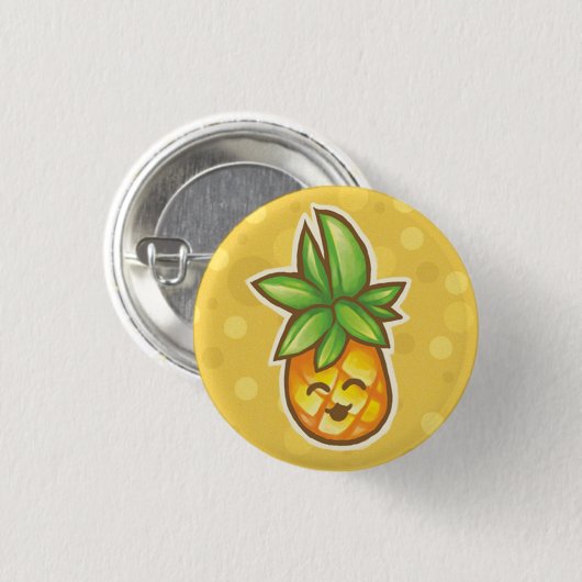 Pineapple^o^ Button (Vorne & Hinten)