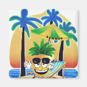 PINEAPPLE ON THE BEACH MAGNET (Vorne)