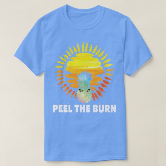 Pineapple  Peel The Burn  Sunbathing  Vegetarians  T-Shirt (Design vorne)