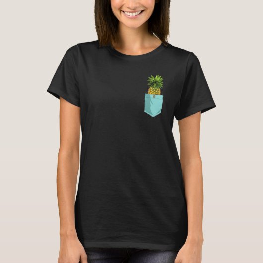Pineapple Pineapple Girl Pineapple Summer T-Shirt (Vorderseite)