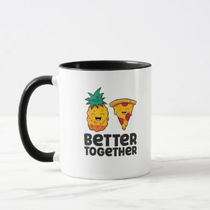 Pineapple Pizza Zusammen Modern Grafik Des Tasse
