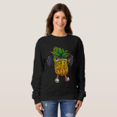 Pineapple Powerlifting Weightlifting Gym Workout Sweatshirt (Vorne ganz)