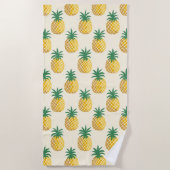 Pineapple Punch Hero Klassisch Tropisch Strandtuch (Vorderseite)