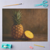 Pineapple & Slice Rustic Grunge Decoupage  Seidenpapier (Basteln)