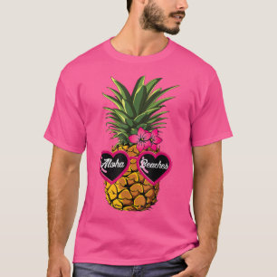 Pineapple Sungasse T-Shirt Aloha Beaches Hawaiia