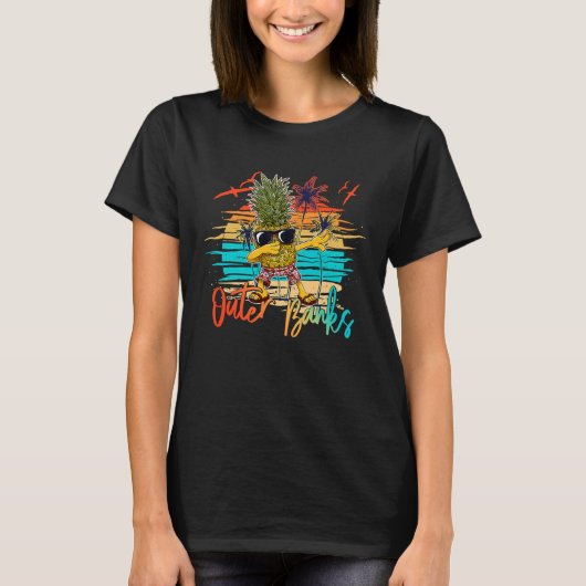 Pineapple Sunglasses Dabbing Outer Banks Carolina  T-Shirt (Vorderseite)