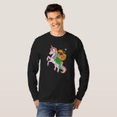 Pineapple Swinger Unicorn Swinging Lifestyle Poly T-Shirt (Vorne ganz)