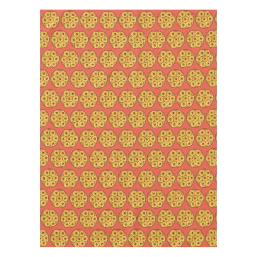 Pineapple Upside Down Cake Cherries Baking Dessert Tischdecke (Vorderseite)