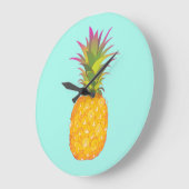 Pineapple Wall Clock Große Wanduhr (Winkel)