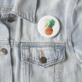 Pineapple, watercolor . button (Beispiel)