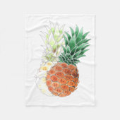 Pineapple, watercolor . fleecedecke (Vorderseite)