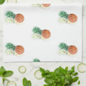 Pineapple, watercolor . geschirrtuch (Gefaltet)