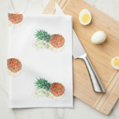 Pineapple, watercolor . geschirrtuch (Viertel Falte)