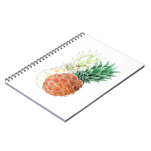Pineapple, watercolor . notizblock (Linke Seite)