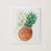 Pineapple, watercolor . puzzle (Vertikal)