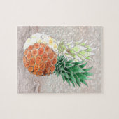 Pineapple, watercolor . puzzle (Horizontal)