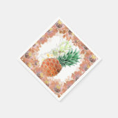 Pineapple, watercolor . serviette (Ecke)