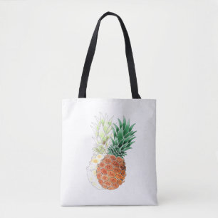 Pineapple, watercolor . tasche