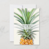 Pineapple Wedding Shower Thank You Flat Notes Dankeskarte (Vorderseite)