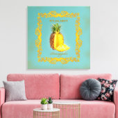 PINEAPPLE ~ Wrapped Canvas Leinwanddruck (Insitu (Wohnzimmer))