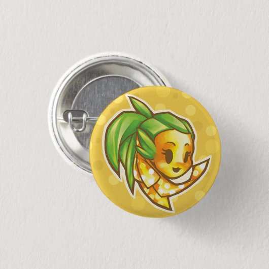 PineappleChibiHead Button (Vorne & Hinten)