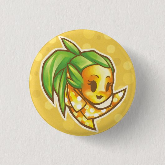 PineappleChibiHead Button (Vorderseite)