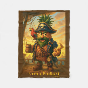 PineBeard - Ananas-Reich Fleecedecke