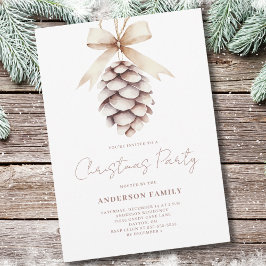 Pineca Watercolor Weihnachtsfeier Einladung