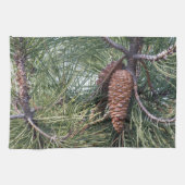 Pinecon auf dem Kiefer Geschirrtuch (Horizontal)