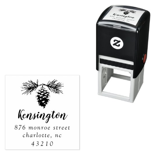 Pinecon | Rücksendeadresse Selbstfarbige Briefmark Permastempel (Beispiel)