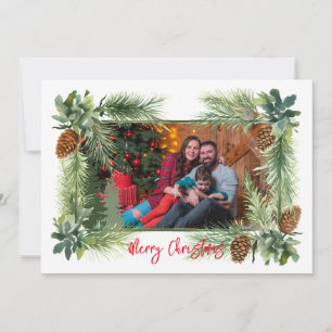 Pinecone 1-Foto-12x18Flat Feiertagskarte