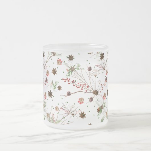 PINECONE AND BERRIES  MATTGLASTASSE (Mittel)