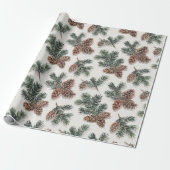 Pinecone and Evergreen Forest Geschenkpapier (Ungerollt)