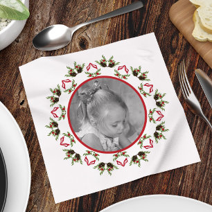 Pinecone Berries Holiday Mandala Serviette