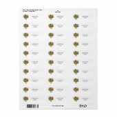 Pinecone Berry Christmas Return Address Label (Vorne)
