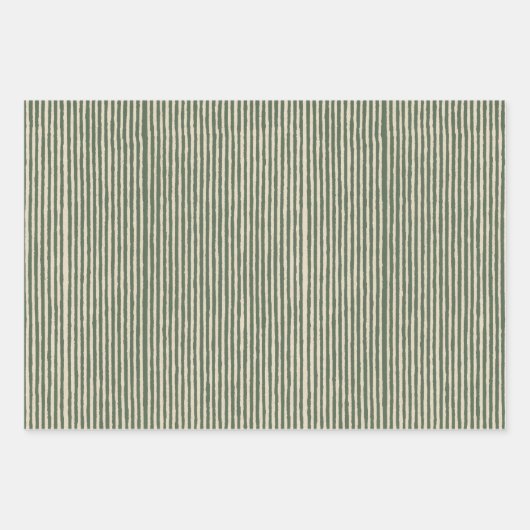 Pinecone Bird Strip Geschenkpapier Set (Vorderseite 3)