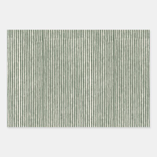 Pinecone Bird Strip Geschenkpapier Set (Vorderseite 3)