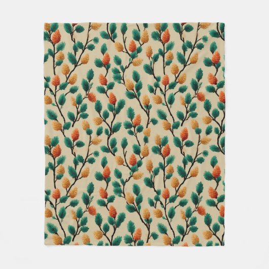 Pinecone Branches Fleecedecke (Vorderseite)