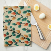 Pinecone Branches Geschirrtuch (Viertel Falte)