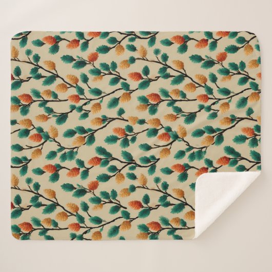 Pinecone Branches Sherpadecke (Vorderseite (Horizontal))