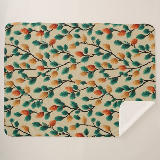 Pinecone Branches Sherpadecke (Vorderseite (Horizontal))
