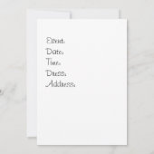 PineCone BranchHD Einladung (Rückseite)