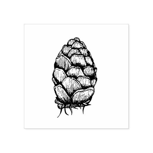 Pinecone Briefmarke Gummistempel (Prägung)